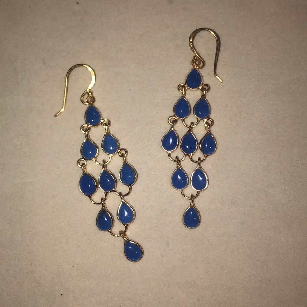 Lapis vermeil Boho earrings never worn- Also available in turquoise-